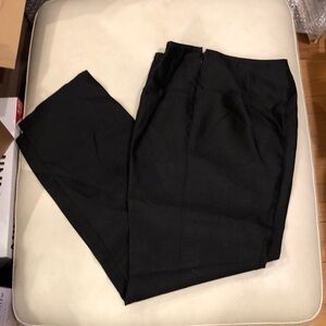 Talbots black all silk dress pants